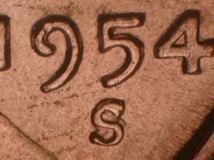 1954-S Repunched Mintmark RPM-004