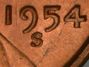 1954-S Repunched Mintmark RPM-010