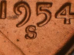 1954-S Repunched Mintmark RPM-014