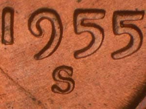 1955-S Repunched Mintmark RPM-005