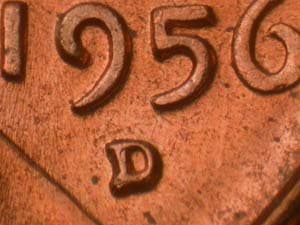 1956-D Repunched Mintmark RPM-009