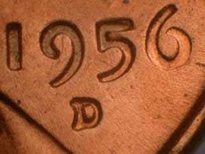 1956-D Repunched Mintmark RPM-014
