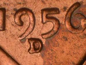 1956-D Repunched Mintmark RPM-015