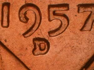 1957-D Repunched Mintmark RPM-009