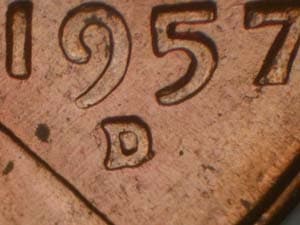 1957-D Repunched Mintmark RPM-011