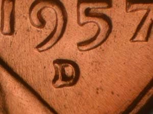 1957-D Repunched Mintmark RPM-013