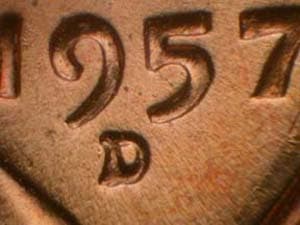 1957-D Repunched Mintmark RPM-016