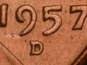 1957-D Repunched Mintmark RPM-019