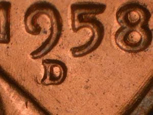 1958-D Repunched Mintmark RPM-011
