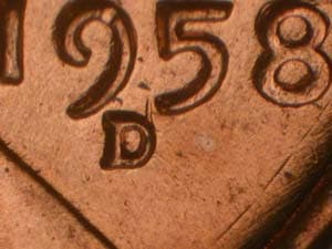 1958-D Repunched Mintmark RPM-017