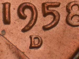 1958-D Repunched Mintmark RPM-022