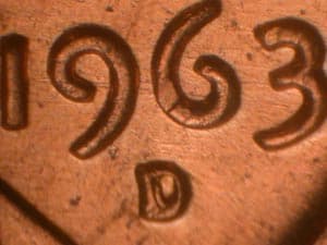 1963-D Repunched Mintmark RPM-009
