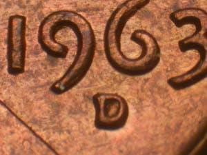 1963-D Repunched Mintmark RPM-011
