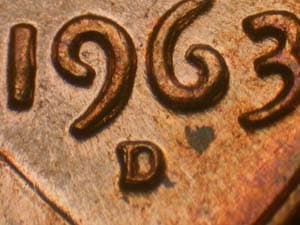1963-D Repunched Mintmark RPM-014
