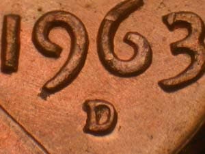 1963-D Repunched Mintmark RPM-015