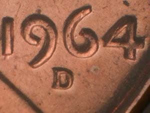 1964-D Repunched Mintmark RPM-006