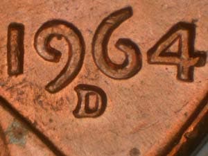 1964-D Repunched Mintmark RPM-016