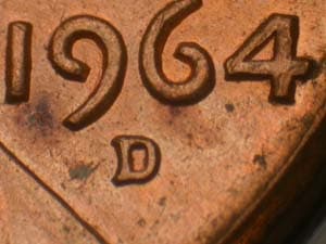 1964-D Repunched Mintmark RPM-017