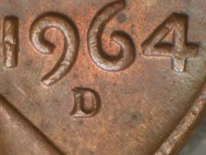 1964-D Repunched Mintmark RPM-018