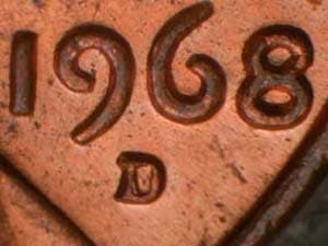 1968-D Repunched Mintmark RPM-007