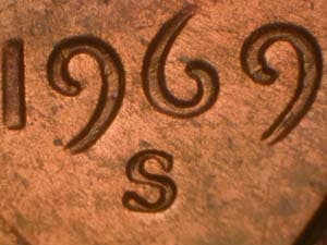 1969-S Repunched Mintmark RPM-002