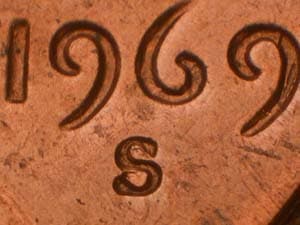 1969-S Repunched Mintmark RPM-003