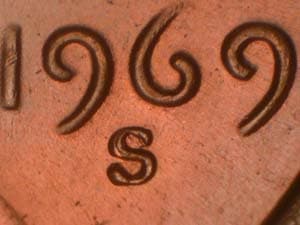 1969-S Repunched Mintmark RPM-004
