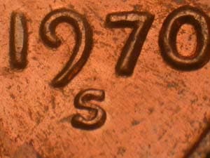 1970-S Repunched Mintmark RPM-007