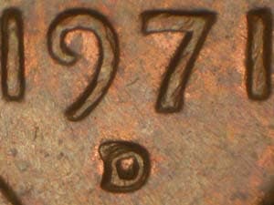 1971-D Repunched Mintmark RPM-007