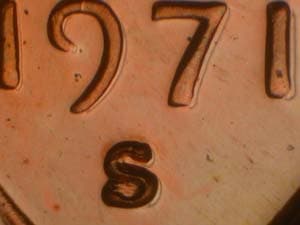 1971-S Repunched Mintmark RPM-004