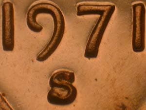 1971-S Repunched Mintmark RPM-006