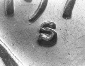 1971-S Repunched Mintmark RPM-007