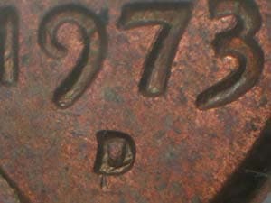 1973-D Repunched Mintmark RPM-004
