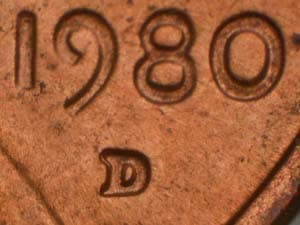 1980-D Repunched Mintmark RPM-001