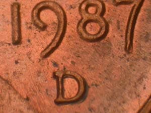 1987-D Repunched Mintmark RPM-006