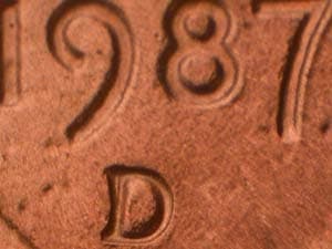 1987-D Repunched Mintmark RPM-012
