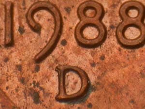 1988-D Repunched Mintmark RPM-007