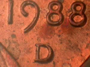 1988-D Repunched Mintmark RPM-009