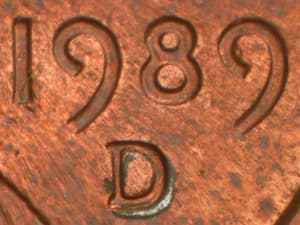 1989-D Repunched Mintmark RPM-009