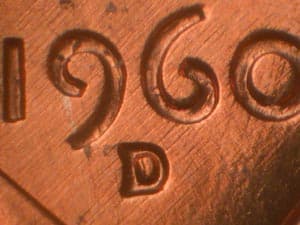 1960-D Repunched Mintmark RPM-045