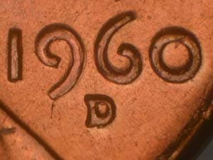 1960-D Repunched Mintmark RPM-054
