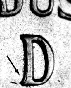 1945-D Repunched Mintmark RPM-008