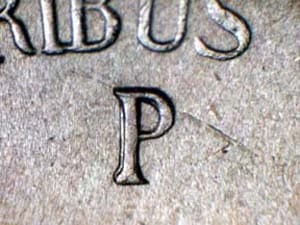 1945 Repunched Mintmark RPM-014