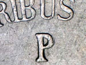 1945 Repunched Mintmark RPM-020