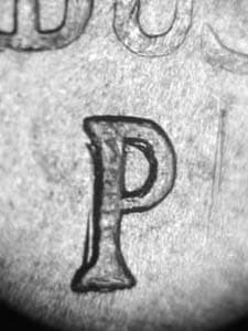 1945 Repunched Mintmark RPM-032