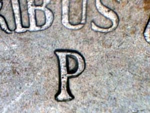 1945 Repunched Mintmark RPM-036