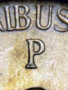 1945 Repunched Mintmark RPM-040