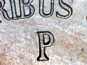 1945 Repunched Mintmark RPM-050