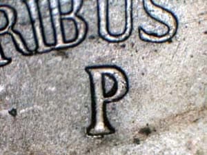 1945 Repunched Mintmark RPM-075