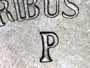 1945 Repunched Mintmark RPM-086